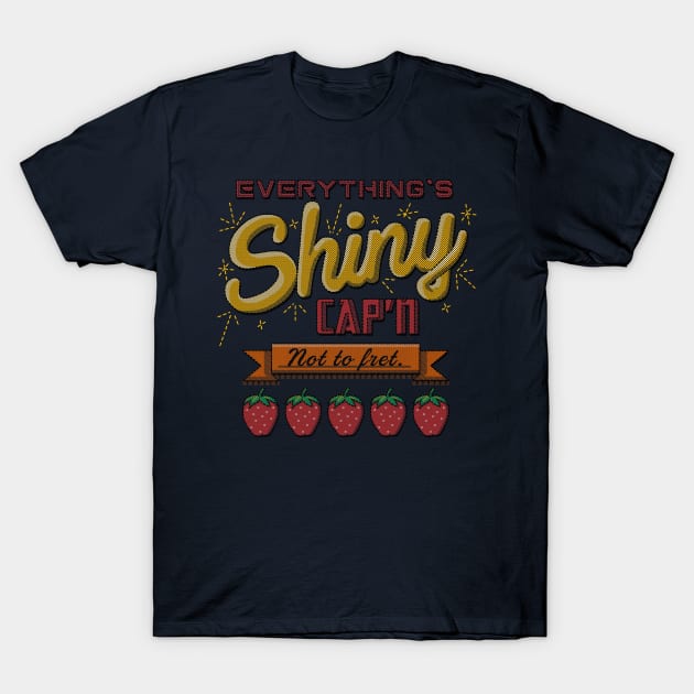 Everything's Shiny Embroidery T-Shirt by kellabell9